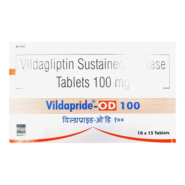 Vildapride OD 100mg Tablet 15's