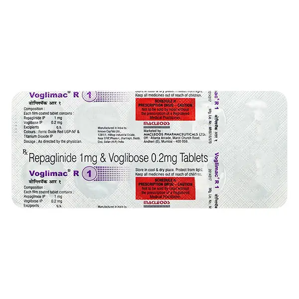 Voglimac R 1mg/0.2mg Tablet