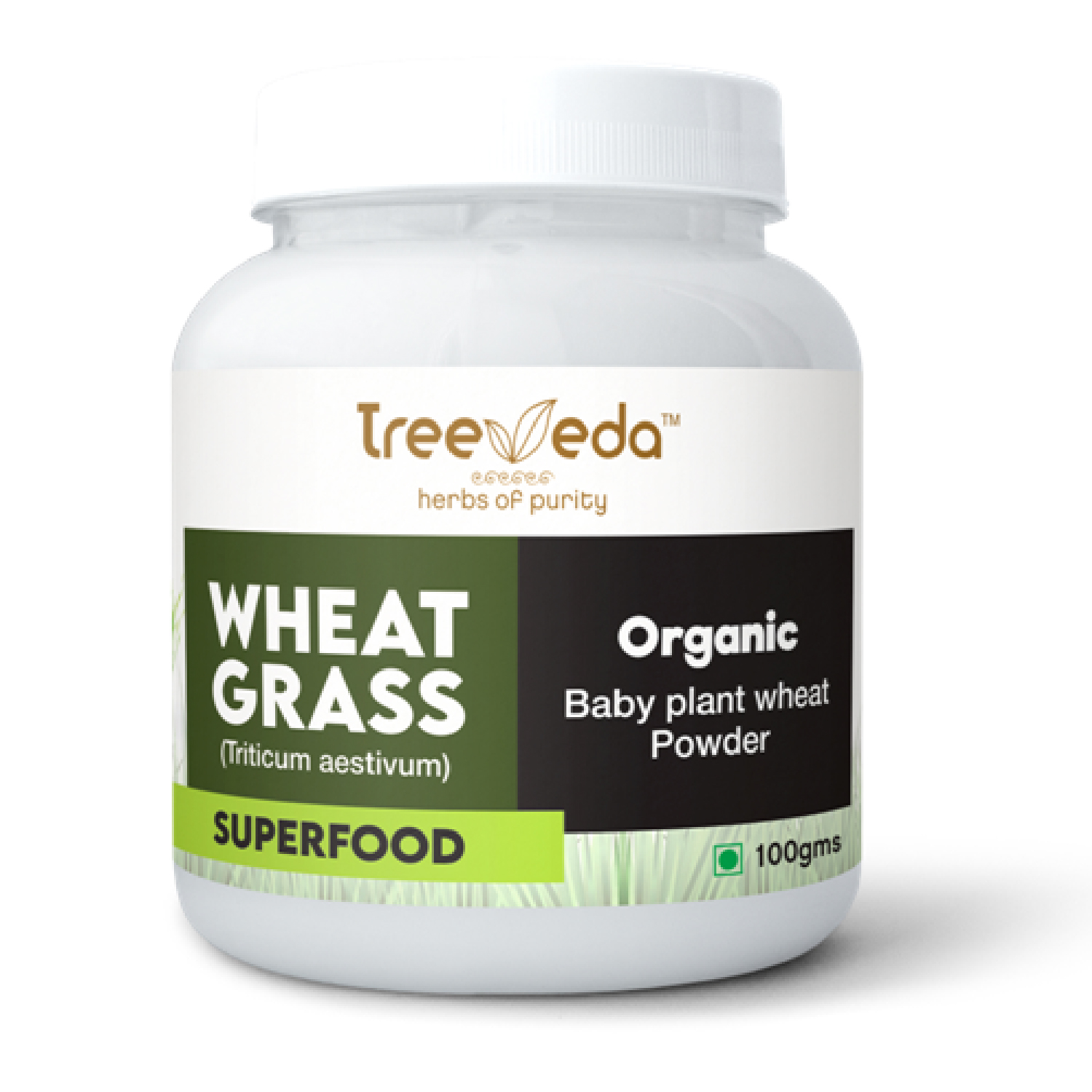 Treeveda Wheat Grass (super food) Baby plant wheat Powder