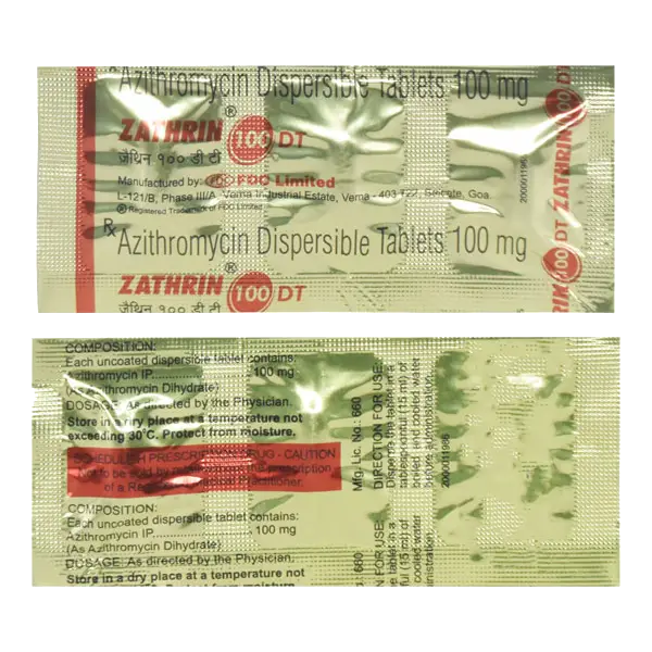 Zathrin 100 DT Tablet