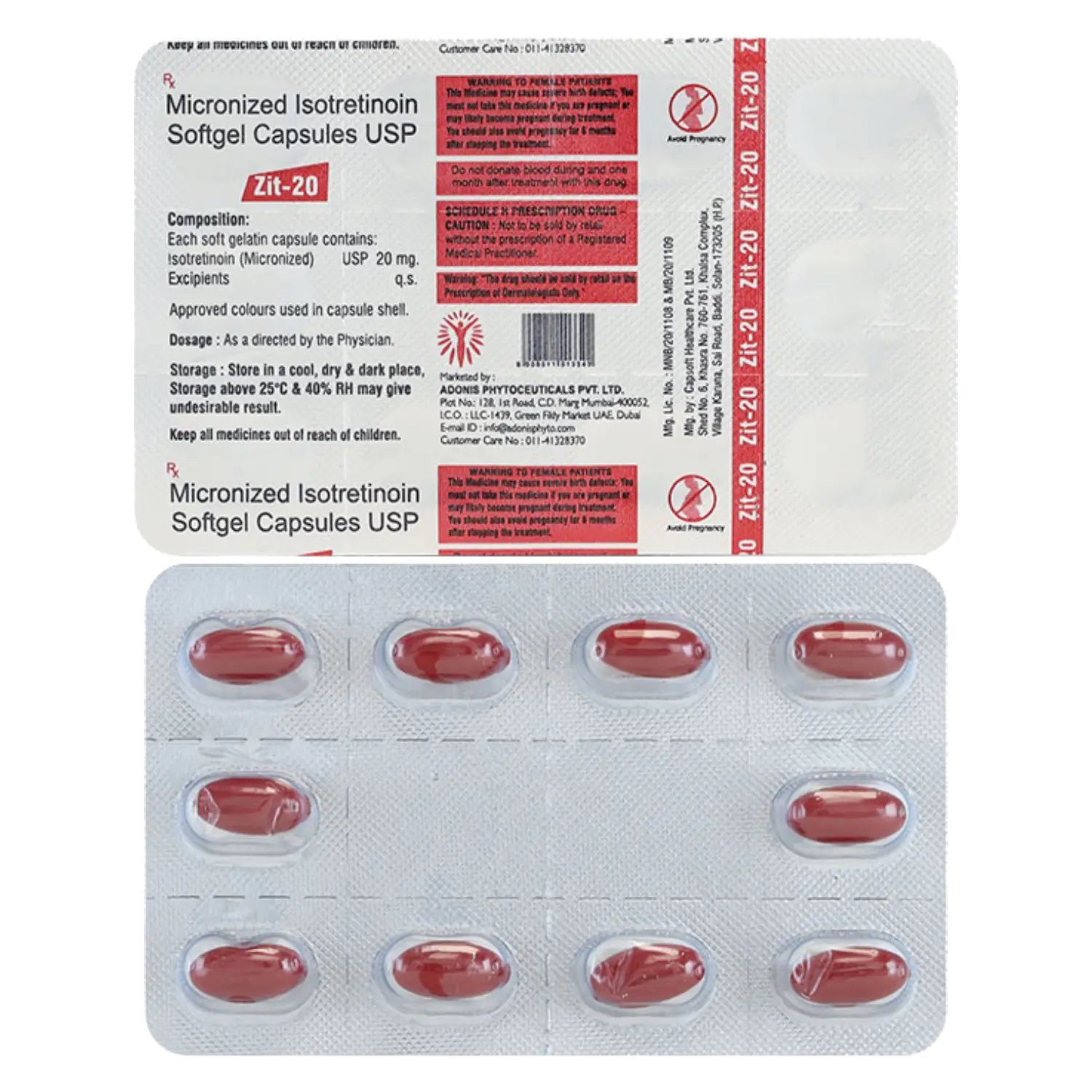 Zit 20 Softgel Capsule