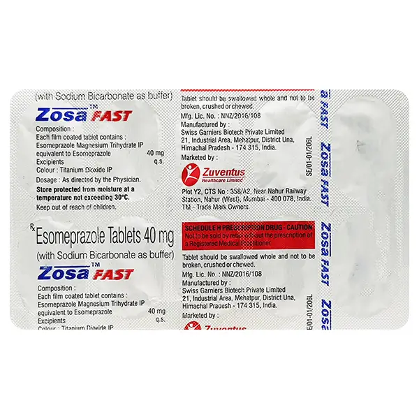 Zosa Fast 40mg Tablet